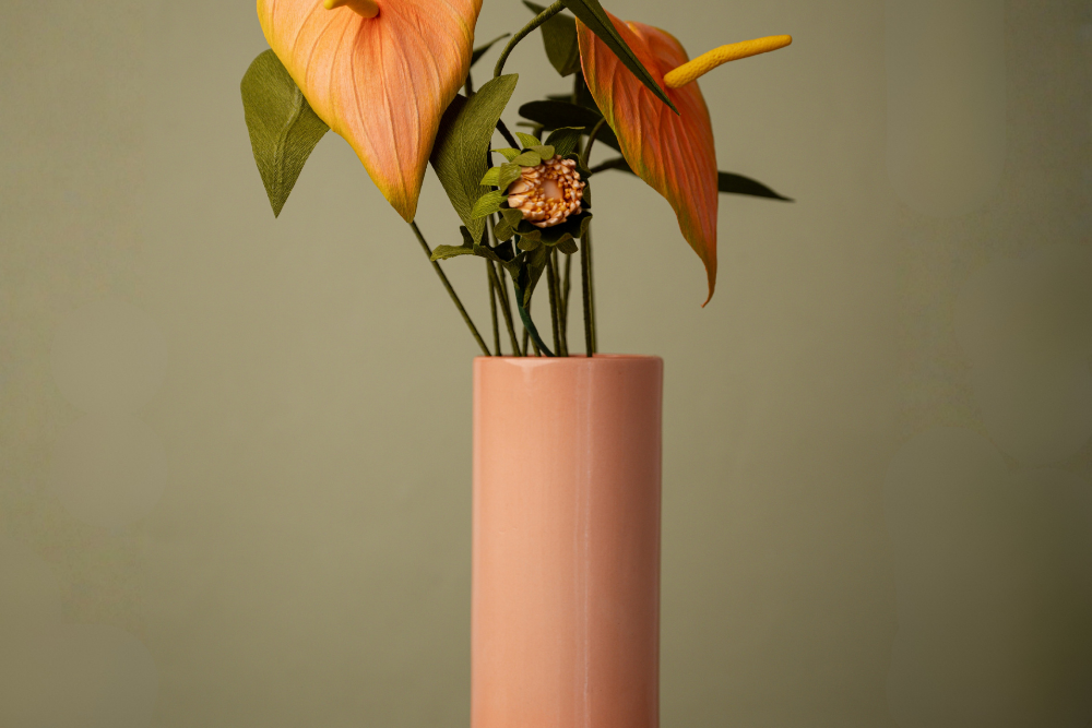 Florero Cyan