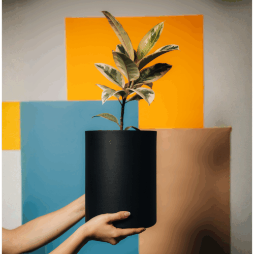 Matera Cilindrus de 20 cm en aluminio negro mate de dosdos design, ideal para interiores modernos.